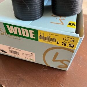 Life Stride Black Office Shoes Wide Fit